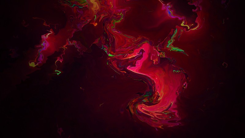 Color Burst, reflection, abstract