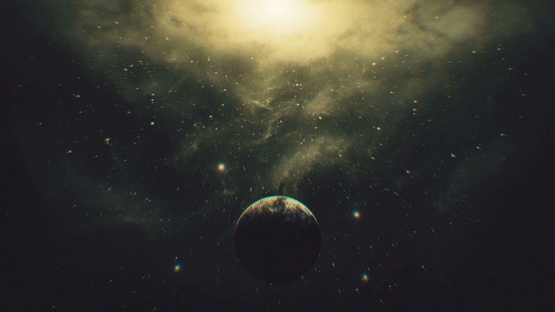 planet, shine, galaxy, nebula, stars, 4k
