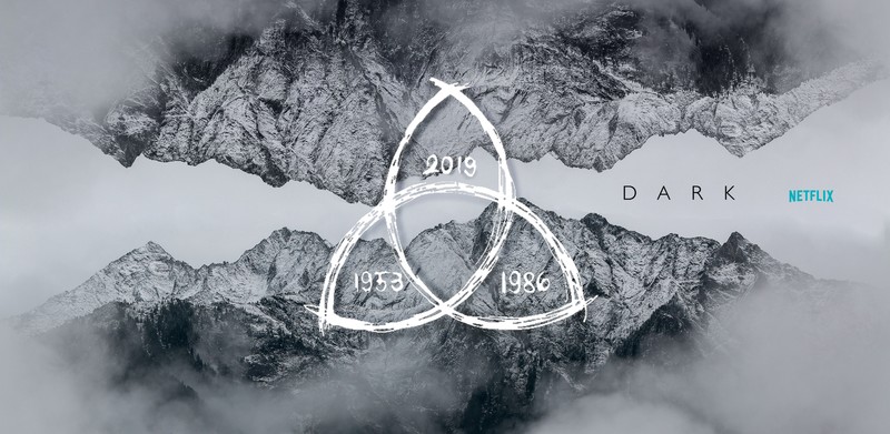 dark, nature, logo, Netflix, mountain top