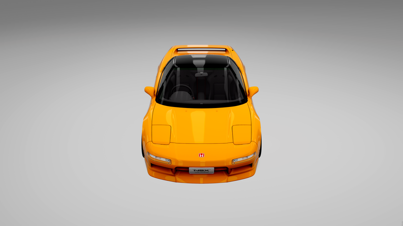 Honda, Acura NSX, Honda NSX, acura, JDM, Japan, Japanese cars, Assetto Corsa, car, automotive, orange, simple