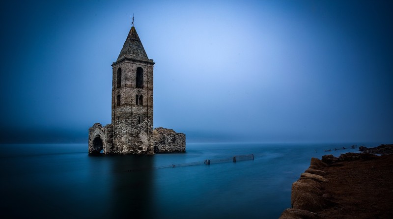 Spain, ruin, outdoors, water