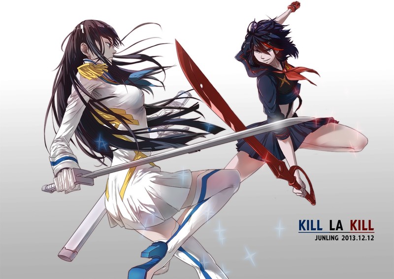 Wallpaper Id 122897 Kill La Kill Anime Girls Women With Swords Sailor Outfit Katana 