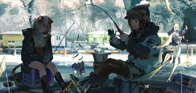 anime, original characters, outdoors, Arknights