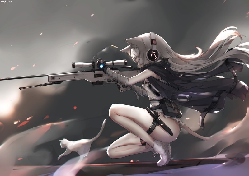 snipers, anime, windy
