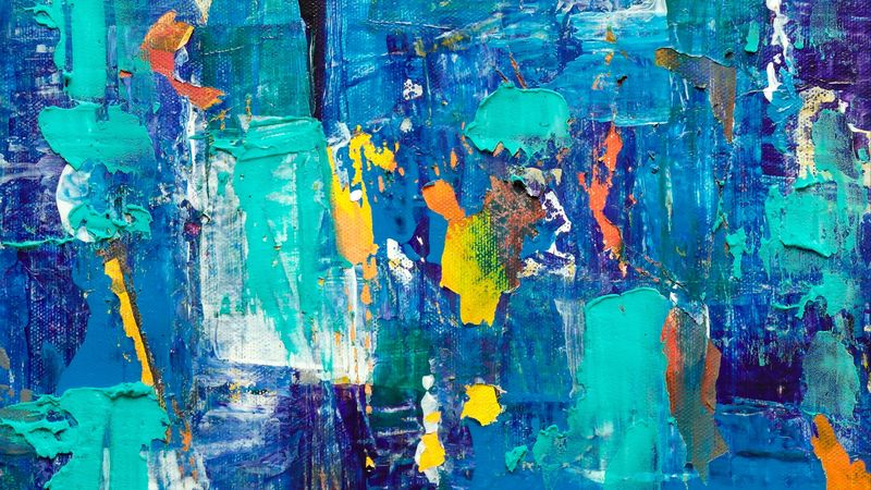 paint, canvas, brushstrokes, abstract, color, oil paint, 4k