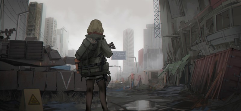anime, anime girls, AegisFate, tank, Girl With Weapon