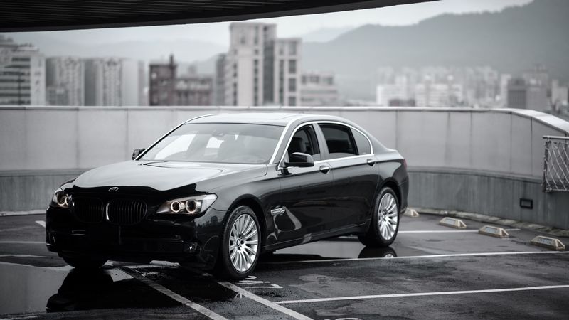 bmw 7, bmw, black, sedan, executive class, luxurious, expensive, 4k