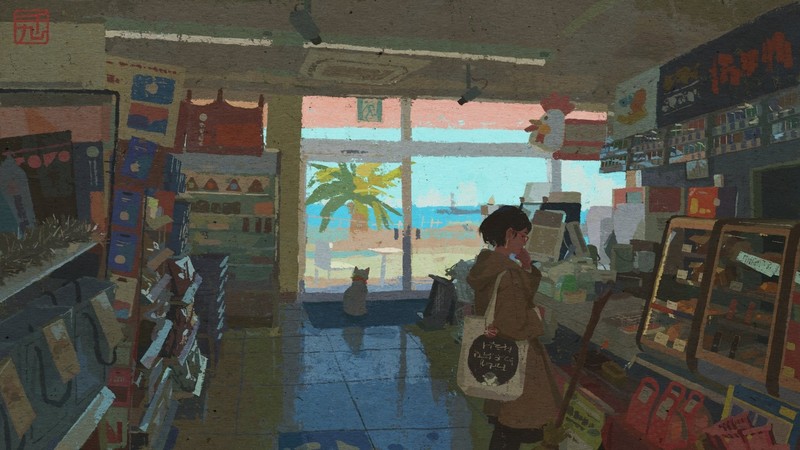 indoors, stores, beach, short hair
