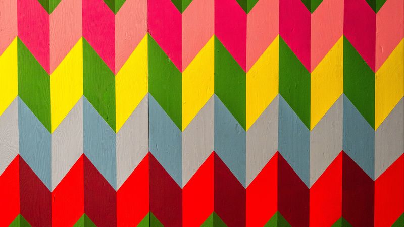 colorful, pattern, geometric, variegated, painted, 4k