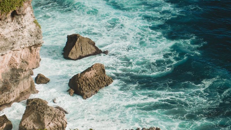 sea, waves, stones, surf, coastline, 4k
