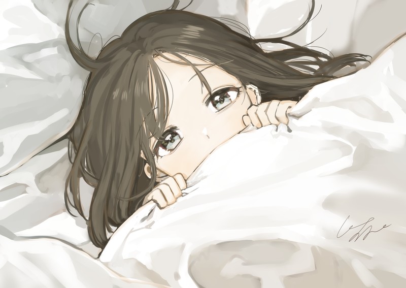 anime girls, bed, brunette, Saber (Fate/Grand Order), Tohsaka Rin, anime