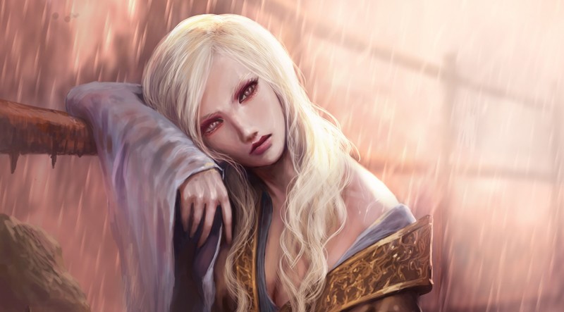 artwork, fantasy girl, blonde, fantasy art