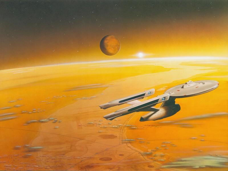 Star Trek, USS Enterprise (spaceship), Star Trek: TOS, Angus McKie, science fiction, Constitution class