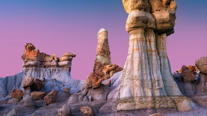 rocks, stone, rock formation, mountains, deserted, 4k