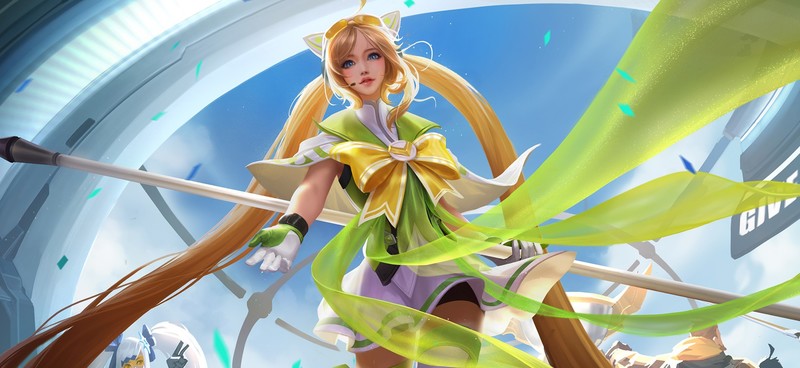 anime, anime girls, blonde, long hair