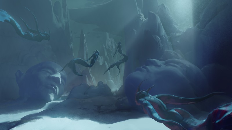 artwork, underwater, fantasy art, ArtStation