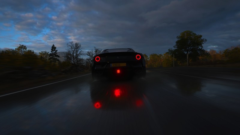 Forza Horizon 4, XboxOneX, dark, car, numbers, video games, screen shot