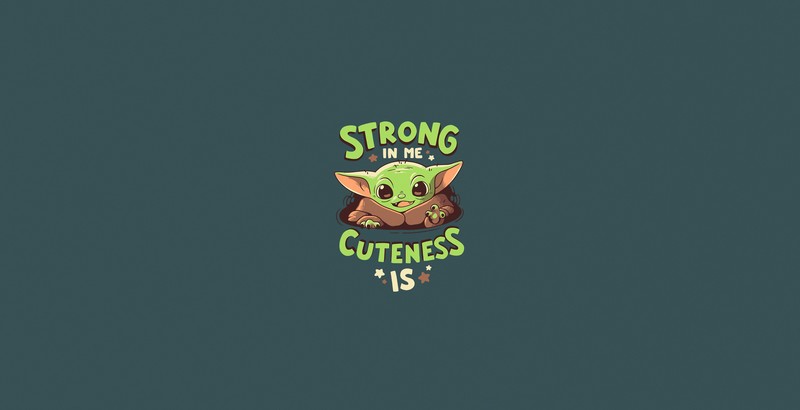Star Wars, The Mandalorian, Baby Yoda, simple background