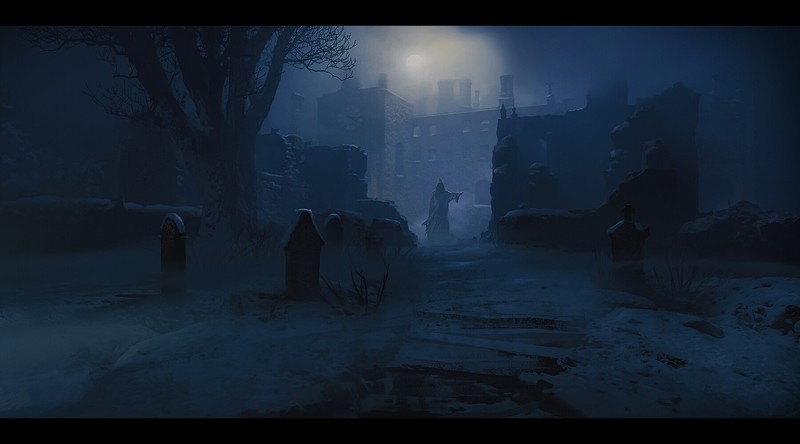 Andy Walsh, horror, dark fantasy, dark, spooky, night, artwork