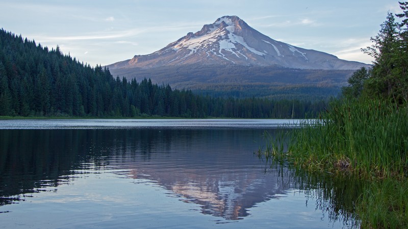 landscape, nature, mountains, lake, Oregon, Mount Hood