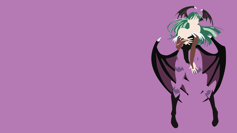 Darkstalkers, video game characters, Capcom, Marvel vs. Capcom 3, Morrigan (Darkstalkers), Morrigan, succubus, green hair, wings