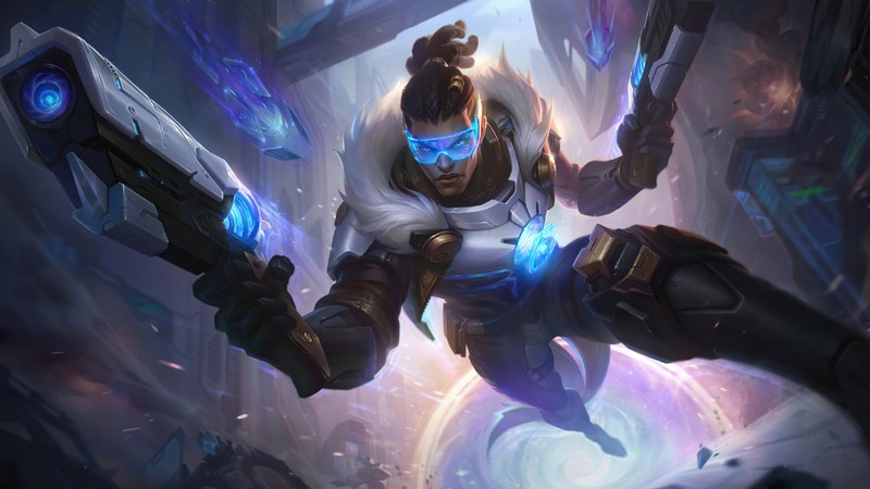 Lucian, Lucian (League of Legends), ADC, AD carry, League of Legends, Riot Games, fire, futuristic, video game characters, PC gaming, weapon