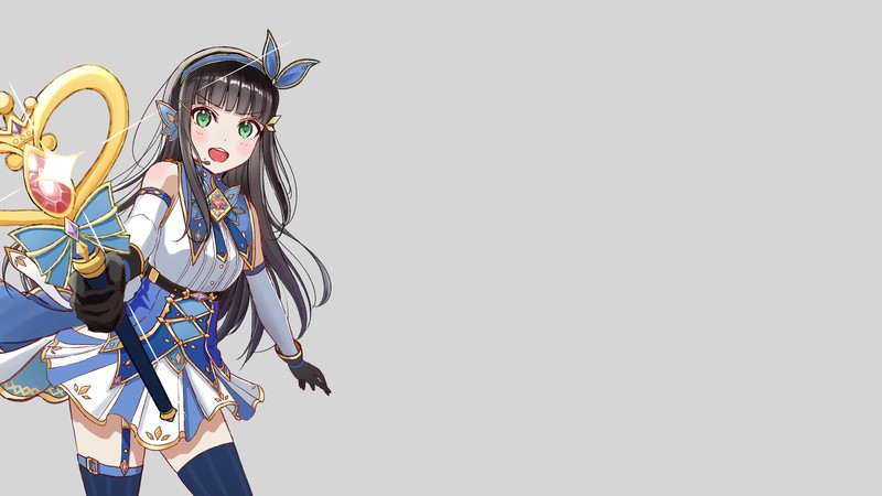 Love Live! Sunshine, Kurosawa Dia, magical girls, anime, anime girls, smoke background