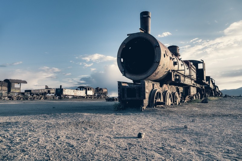 train, vehicle, wreck, old