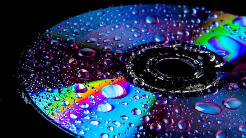 drops, surface, closeup, shine, 4k