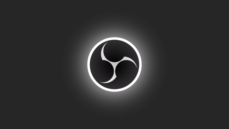 OBS, Open Broadcaster Software, abstract, simple background