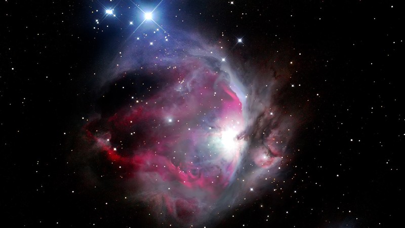 space, dark, black, stars, galaxy, Great Orion Nebula, Orion, constellation