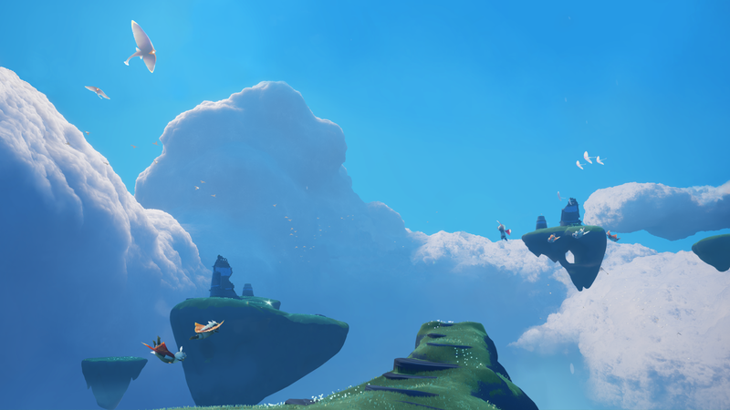 video games, sky, Sky (game), Flow (game), flower (game)