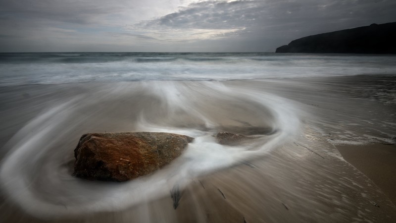 landscape, nature, beach, sea, water, sky, coast, coastline, rocks