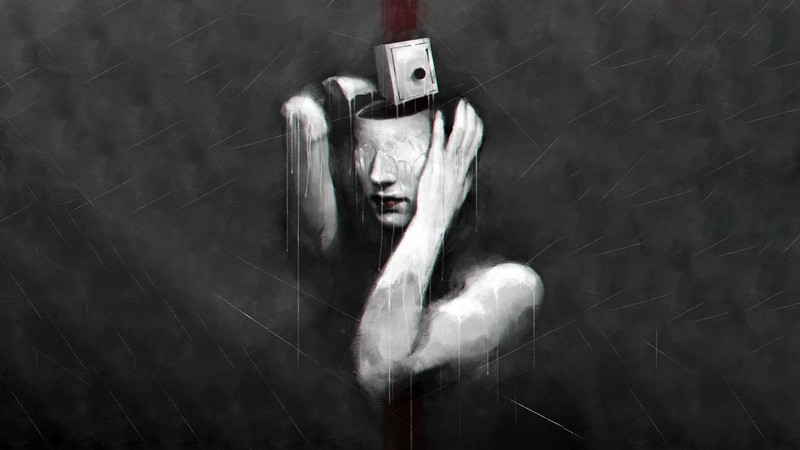 artwork, Johnson Ting, face, surreal, melting, wax