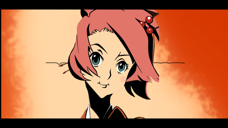 anime girls, anime, artwork, simple background, face, colorful, Samurai Champloo, Fuu