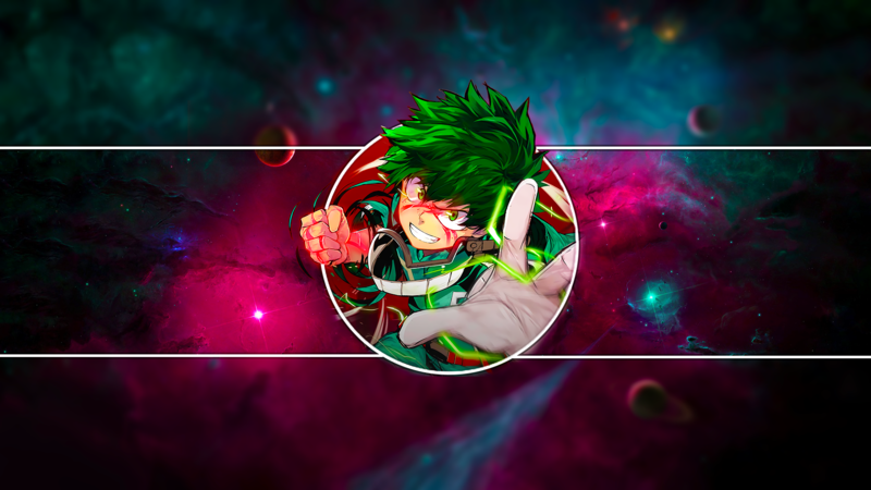picture-in-picture, Izuku Midoriya, galaxy, Boku no Hero Academia