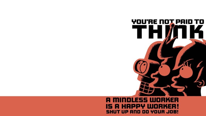 Futurama, propaganda, Turanga Leela, Bender, Philip J. Fry, cartoon