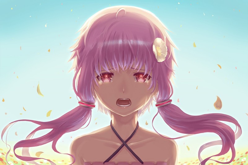crying, pink hair, anime girls, anime