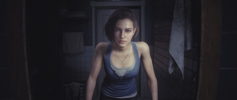 Resident Evil 3 Remake, Jill Valentine, ultrawide, frontal view, CGI, video game art