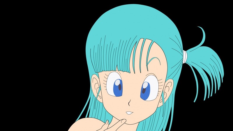 Bulma, smiling, Dragon Ball, Dragon Ball Z, cyan hair, cyan