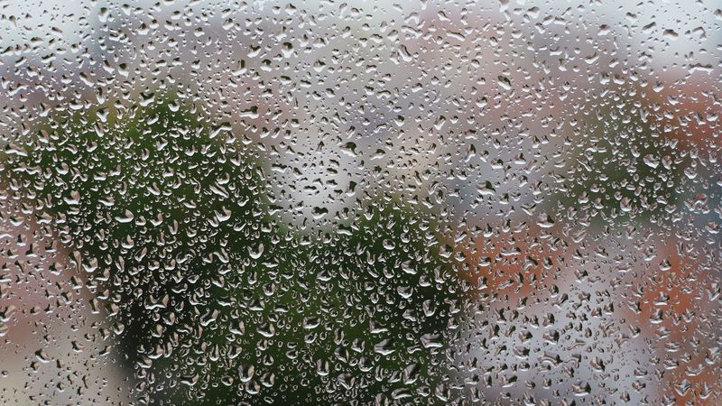 rain, drops, glass, wet, 4k