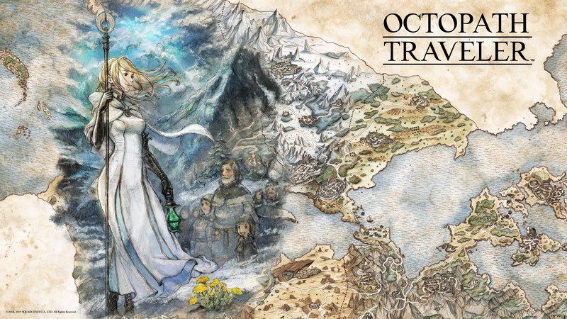 Octopath Traveler, artwork, fantasy art, video games