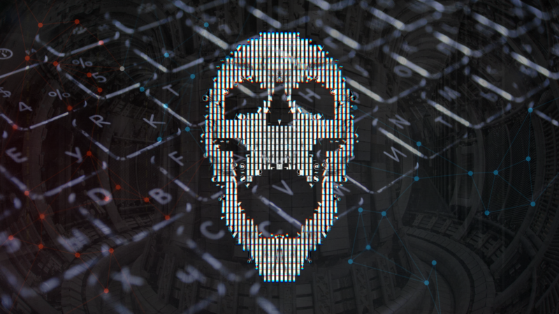 skull, server, tech, dark, keyboards
