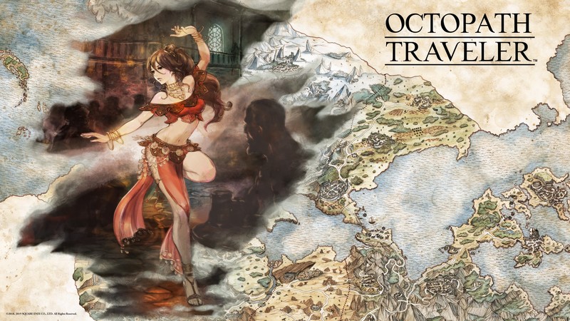 Octopath Traveler, artwork, fantasy art, fantasy girl