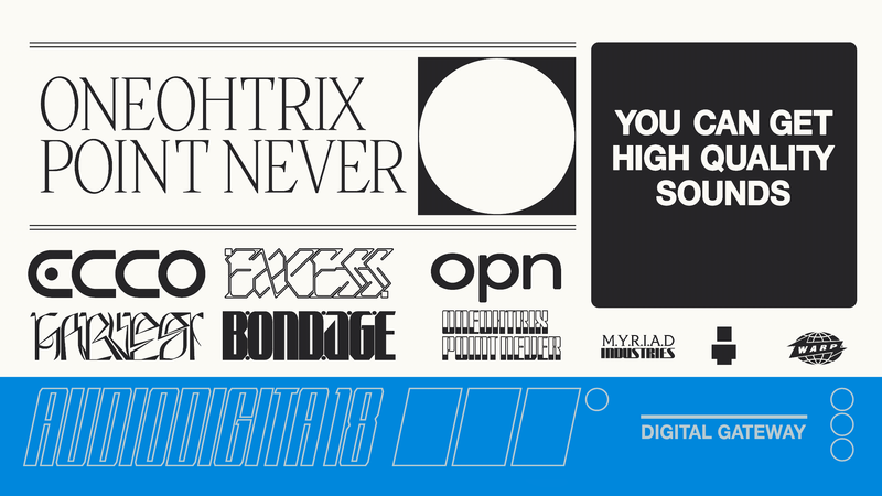 Oneohtrix Point Never, typography, digital art, brands