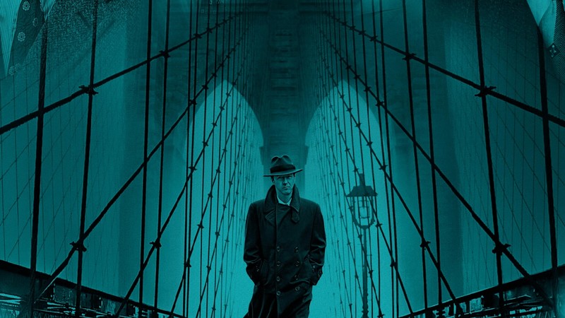 movie poster, Edward Norton, Motherless Brooklyn, noir, monochrome, USA, New York City, teal