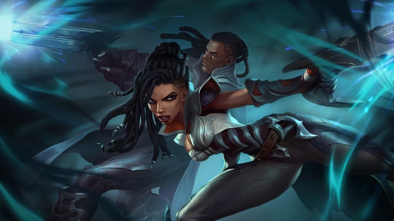 Legends of Runeterra, League of Legends, fantasy art, PC gaming, cyan