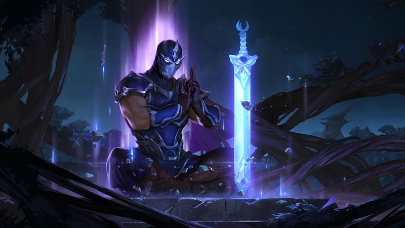 Legends of Runeterra, League of Legends, fantasy art, PC gaming, Shen (League of Legends)