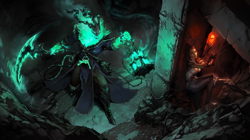 Legends of Runeterra, League of Legends, PC gaming, fantasy art, high angle