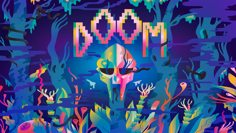 MF DOOM, music, illustration, artwork, blue